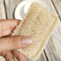Natural loofah washing dishes loofah pulp dishwashing cloth household scoop rattan loofah rattan brush bowl kitchen tendons