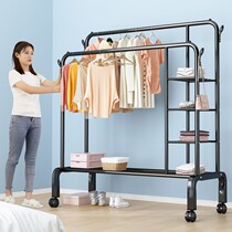 Small clothes rack Floor folding indoor clothes rack Drying clothes rack Bedroom household cool clothes storage rack