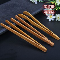 Hand-painted small fragrant pear flower tea road six gentlemen wild ebony accessories tea clip tea pen