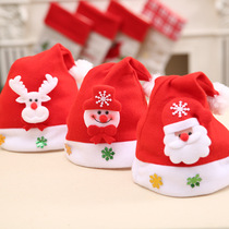 Christmas Decorations Christmas Adults Children Red Common Christmas Hats Red Haggi Short Plush Cartoon Hat