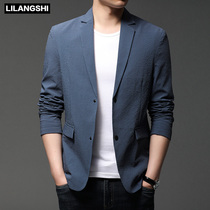 Lilang lion suit male young and middle-aged casual casual mens thin suit spring jacket Korean trend small suit