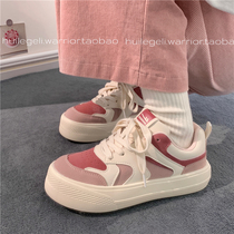 Huili peaches cooked cute big-headed shoes womens original shoes womens autumn and winter minority national tide board shoes womens thick soles