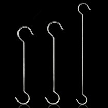Stainless steel thick stainless steel s-hook s-shaped adhesive hook kitchen s-shaped clothing lengthy s-hook long rod long handle hook