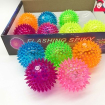 Pet Toy Ball Teddy Golden Hair Small Dog Dog Training Vocal Glowing Ball Grinding Rubber Elastic Toy Ball