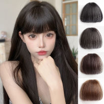 Comic fake bangs female natural forehead real hair Qi bangs wig piece seamless head curtain air bangs wig female