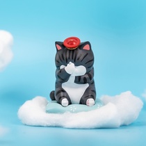 Doll blind box animation ornaments Twisted egg toys Gift series Black hand to do sleeping Emperor Cartoon Cat Bazar