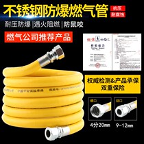 Pipeline coal gas water heater liquefied gas stove link pipe natural gas connection special hose household gas pipe