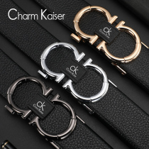 Small CK strap Male damp genuine leather automatic buckle belt Young small guy 100 lap pants with student male style strap