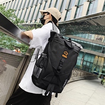 Backpack men's shoulder bag ins tide cool super large capacity outdoor travel riding bag function wind multi-purpose bag