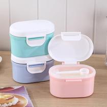 Baby milk powder box portable out-going large-capacity storage tank baby packing box rice flour mini sealed milk powder grid