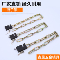 Source galvanized chain door warehouse motorcycle bicycle multi-purpose anti-theft chain lock anti-pry chain lock