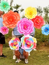 Childrens program Dance props Peony Flower Umbrella Kindergarten Dance Show Hand Flower Flower Show Hand Ornaments