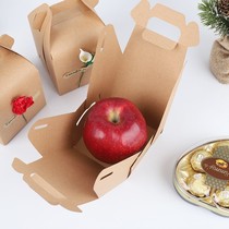 Apple packaging box single fruit gift box empty box small creative Kraft paper Ping An fruit packaging box Christmas