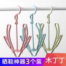 Balcony drying shoes g rack t shoes hanger small drying rack windproof shoe rack Sun hook