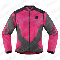 BILLBACKICON] Annathem pink women's motorcycle breathable mesh riding suit