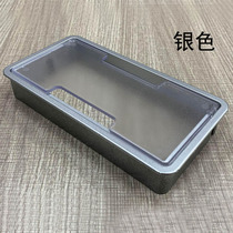 Desk threading hole cover desktop overline decorative cover computer desk conference desk rectangular plastic threading box