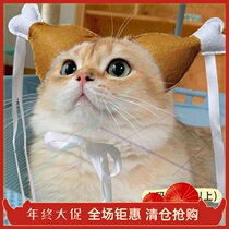 Cat Headgear Pet Lion Headgear Cat Hat Dog Teddy Headgear Christmas Birthday Funny Net Red Hat
