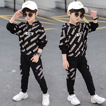 Boy sports suit Fashion Korean version Spring and autumn Two sets of 2022 new handsome boys Spring necropolis for children