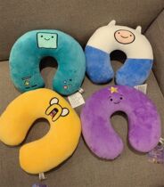 Creative neck pillow Cartoon hooded u-shaped pillow Neck pillow Travel neck pillow Nap shawl blanket