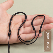 Hand woven diamond knots gold jade pendant hanging rope Jane about male and female Yupei gold jade pendant braided rope