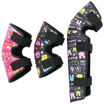 New childrens knee pads winter motorcycle cold-proof and warm cycling windproof girls plus velvet electric car protection