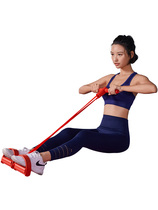 Pedal sit-up assist household thin belly puller fitness yoga equipment roll belly elastic rope