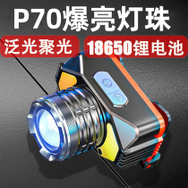 Induction Zoom Headlight Charging Burst Light Small 18650 Lithium Battery Head Wear Night Fishing Fishing Outdoor