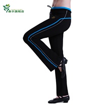 Red Dance Shoes Dance Pants Aerobics Bottom Bell Pants Sports Fitness Pants Modern Square Dance Practice Clothing 2609