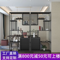 Modern simple Wrought iron floor-to-ceiling display bookshelf Office exhibition hall Multi-layer shelf Home living room partition