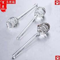 Special spoon gourmet tools for honey scoop honey stick creative cute glass long handle Coffee Jam stir