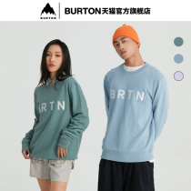 Burton Burton Official Mens and Mens BRTN sweatshirt SS22 New Embroidery LOGO Round Neckline Hooded 333019