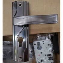 Old wooden door double tongue lock bedroom lock bathroom lock kitchen bathroom lock small hole distance wooden door lock old lock lock lock hand lock