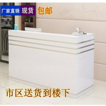Cash register counter simple modern small clothing store convenience store mother and baby shop shop bar table front desk reception desk