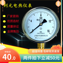 Pressure gauge Gas pressure gauge Natural gas pressure gauge YE-10016KPa pressure detection gauge kilopa meter