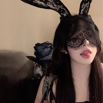 Lace mask half face headgear Bunny eye mask veil Halloween fox rabbit mask ancient style