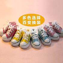 30cm fat body doll canvas shoes doll shoes 6 doll shoes cloth strap wan ju xie
