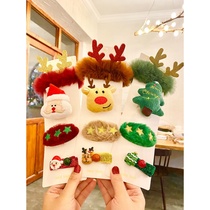 Thanksgiving Christmas decorations large window hair card hat brooch bracelet snap ring wool apple cake box