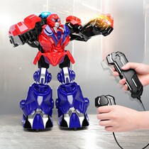 Fighting robot double pair play intelligent somatosensory boxing battle competitive fight remote control childrens toys boys and girls