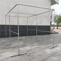 Galvanized steel pipe drying rack thickened outdoor landing large outdoor drying quilt stand melon fruit grape rack