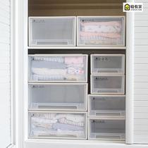 Plastic drawer storage cabinet Baby wardrobe Baby cabinet Childrens clothing locker combination finishing storage box