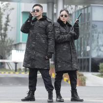 Shield Lang Jun Cotton Coat Men Thickened long Tohoku Security Winter Cotton Large clothes Womens labor Insurance Heavy anti-winter clothing