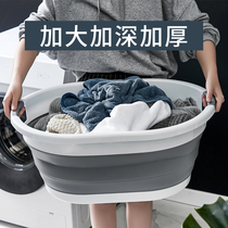 Cabinet star foldable laundry basin home large size deepened thickening extra large plastic washbasin laundry