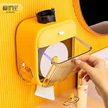 Cabinet star toilet tissue box non-perforated waterproof wall-mounted toilet toilet paper rack creative toilet paper