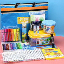 Dali stationery art painting stationery set gift box A3 primary school student art bag waterproof canvas large capacity multi-compartment kindergarten first grade handbag professional art supplies bag watercolor pen