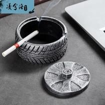 Nordic Ins Retro Ashtrays Personality Living Room Creative Home Trend Office Cement Brief Decorative Smoke Cylinders