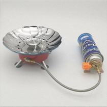 Outdoor picnic Portable folding windproof lotus burner Cassette flat gas tank Gas liquefied gas gas gas stove