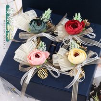 Wedding groom bridal bridal chest flower full of sensual little fresher sister bridesmaid wrist flowers married parents brooch brooch