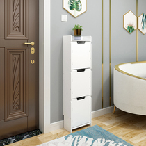 Home Doorway Ultra Slim Shoe Cabinet Provincial Space Simple Multilayer Extremely Narrow Minima Modern Small Shoe Rack Tipping Bucket Shoe Closet