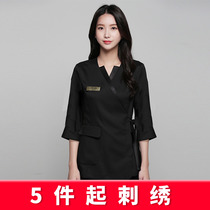Hong Kong Secret 2021 beautician work clothes female health center high-end beauty salon autumn professional suit high-end temperament