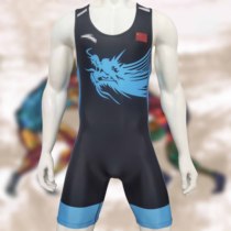 The national teams same black dragon suit wrestling uniform weightlifting suit training uniform can be printed with name
